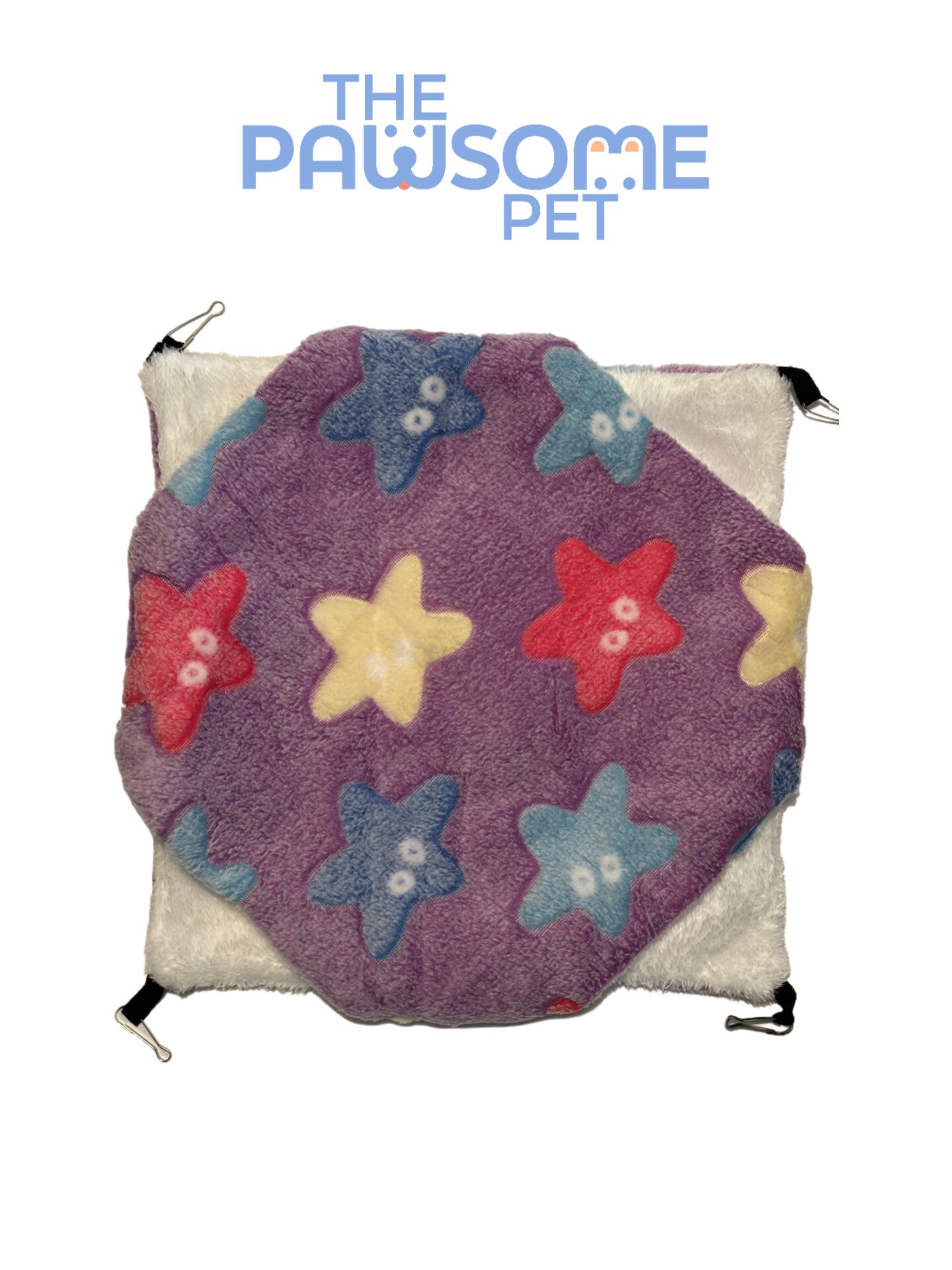small pet hammock star purple
