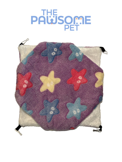 small pet hammock star purple