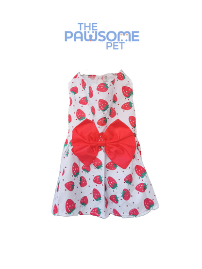 spring summer floral dress red