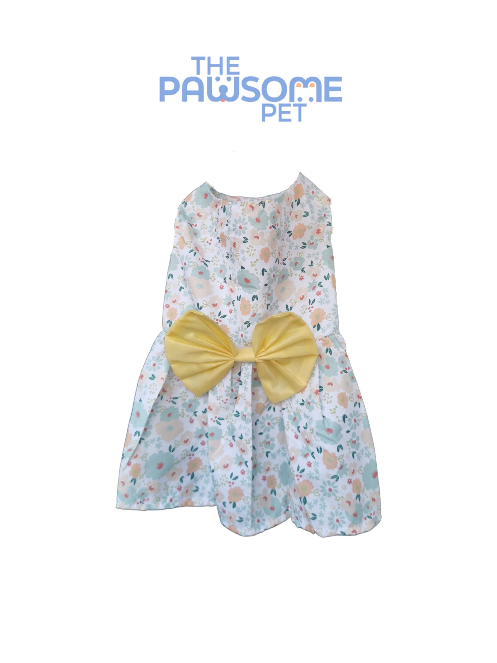 spring summer floral dress yellow