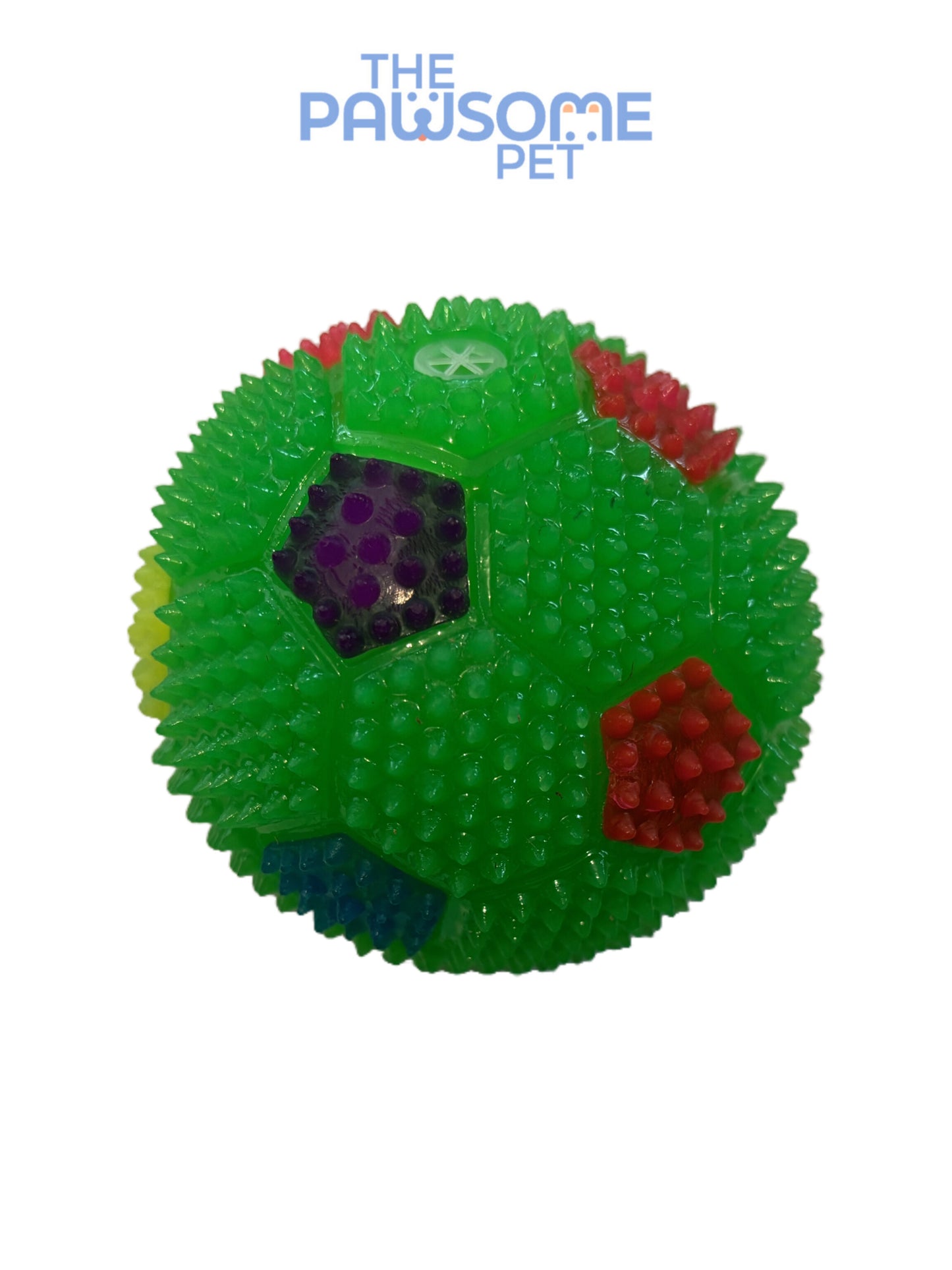 Squeaky Flashy Ball green