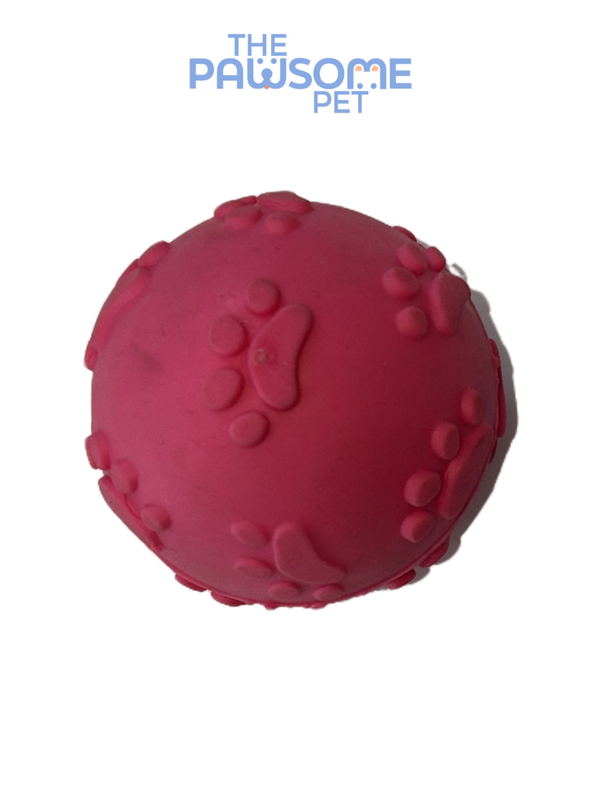 TPR dog ball pink