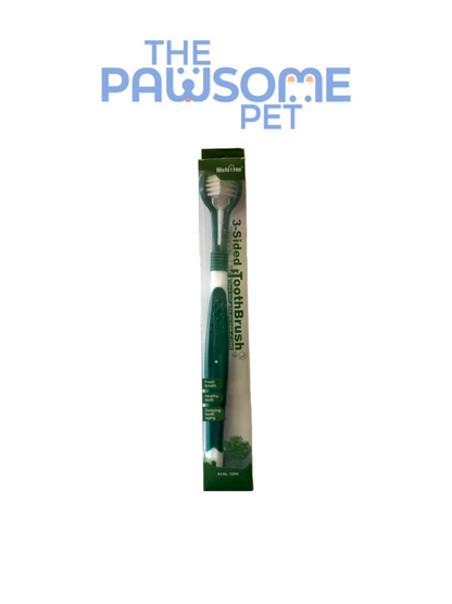 triple side toothbrush dark green