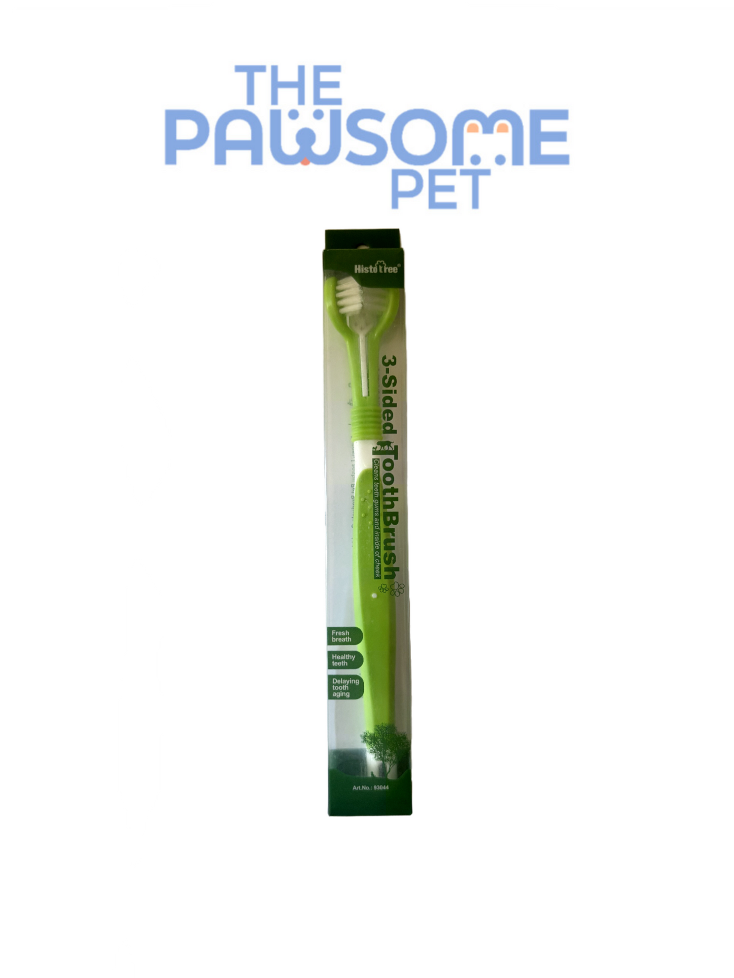 triple side toothbrush light green