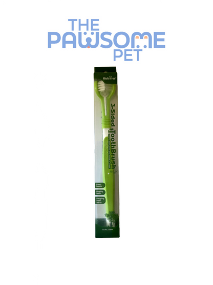 triple side toothbrush light green