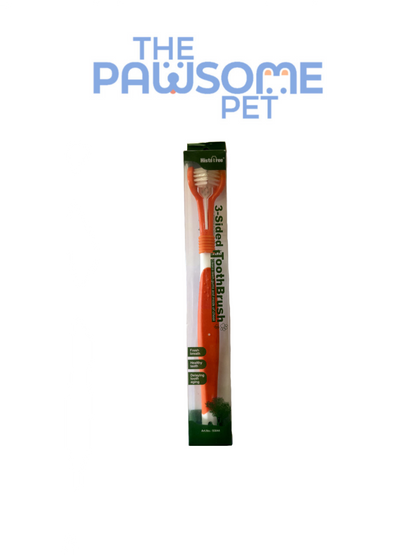 triple side toothbrush orange