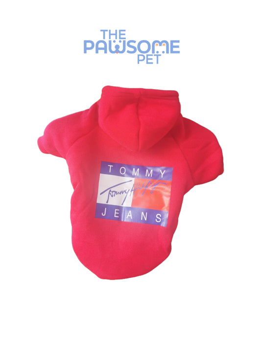 winter fall hoodie red